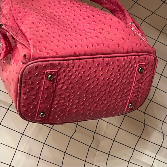 Pink Sports Chic Bag Backpack Zipper Animal texture - Picture 8 of 9